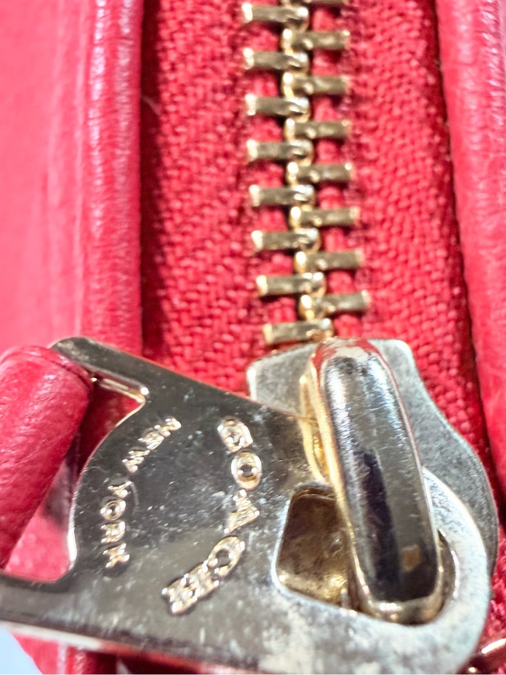 Coach Red Pebbled Leather Blake Carryall Satchel Bag F55662 - Picture 9 of 14